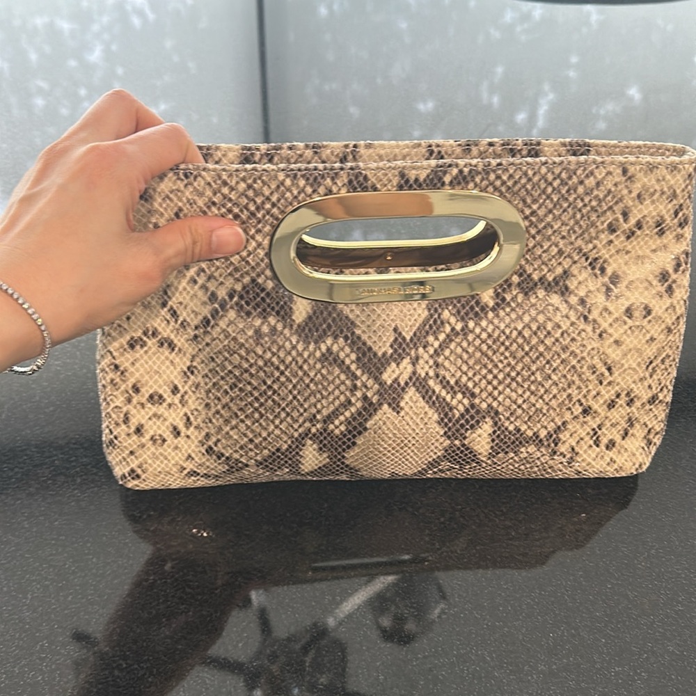 Python embossed clutch - Picture 4 of 7